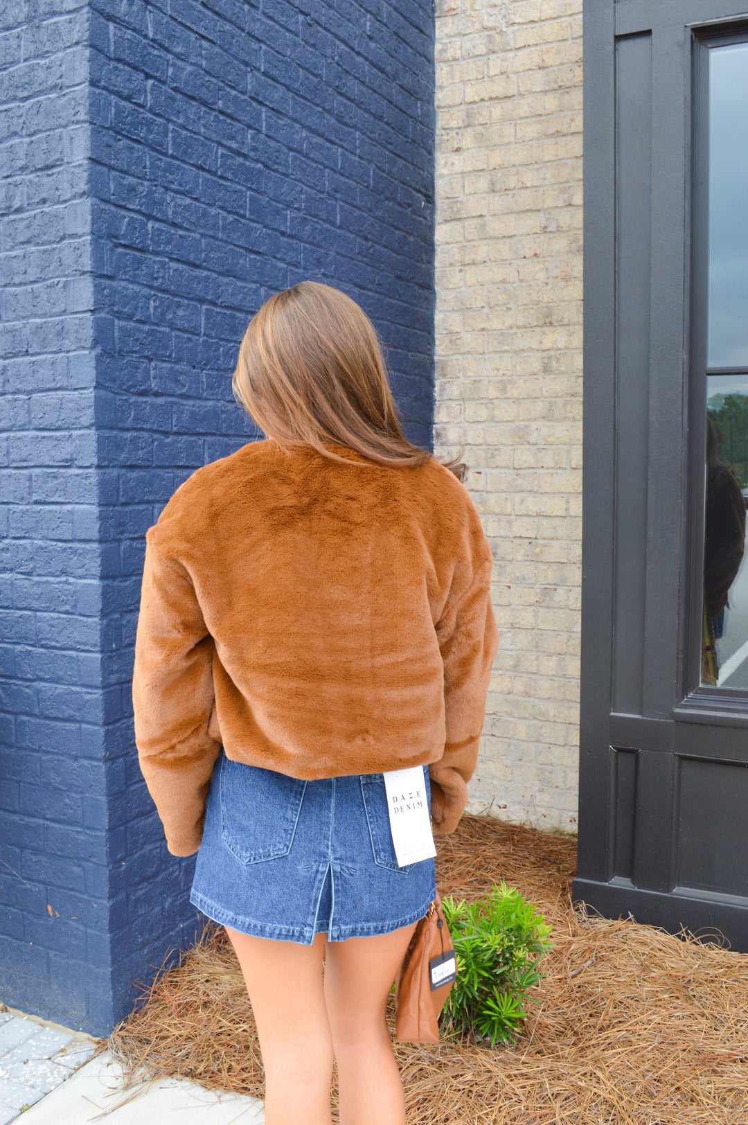 Faux Fur Cropped Jacket