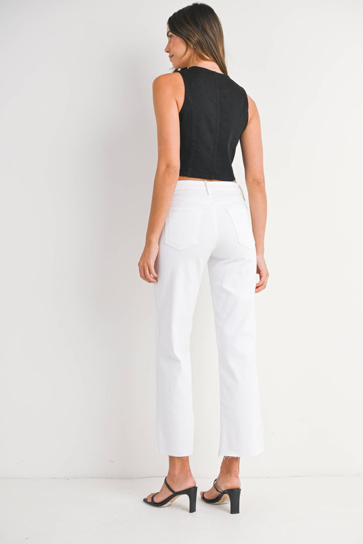 Classic Straight Jeans in Optic White