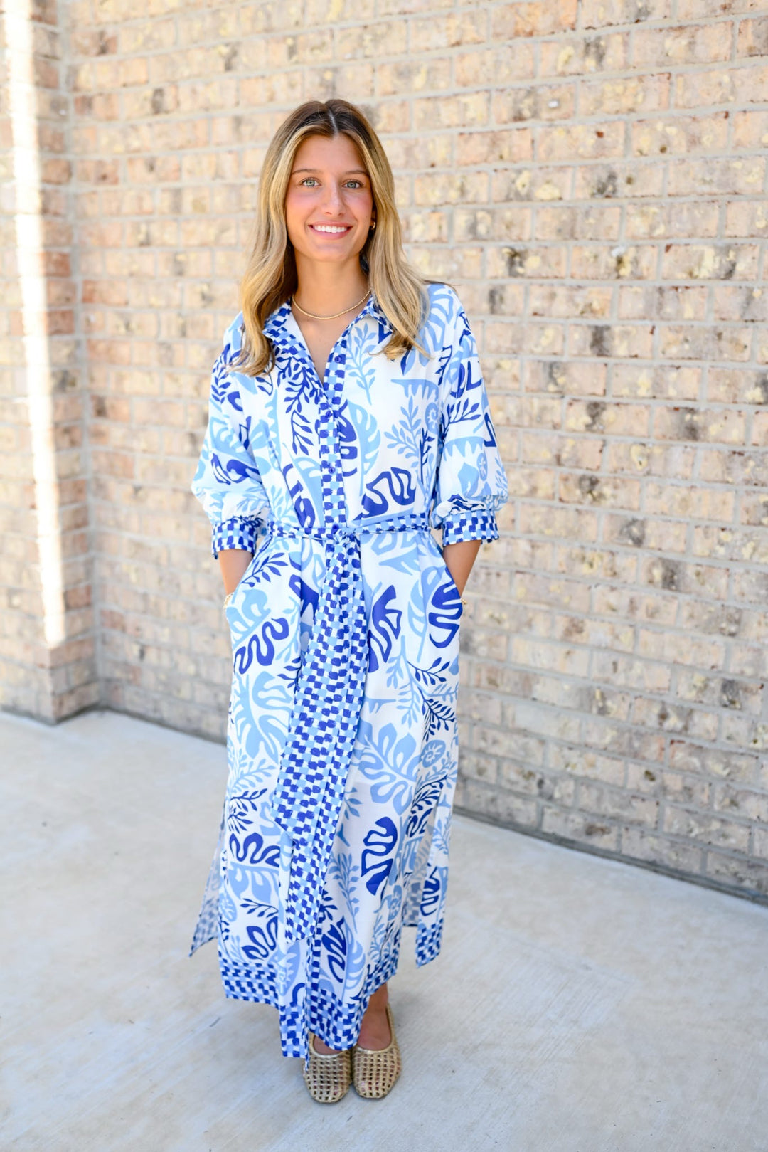 Lagoon Leaf Maxi Dress