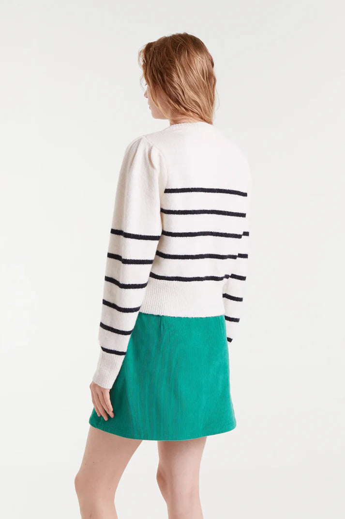 Striped Sailor Knit Cardigan