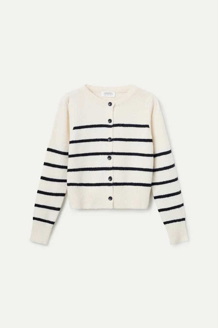 Striped Sailor Knit Cardigan
