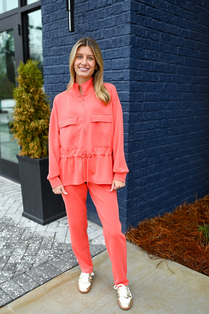 Chili Red Modal Jogger Set
