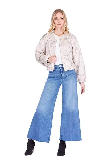 Ivory Zip Front Jacket