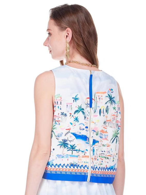 Seaside Village Sleeveless Top