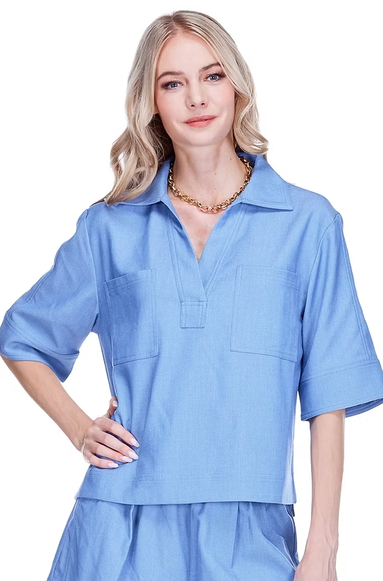Denim Pocket Overshirt