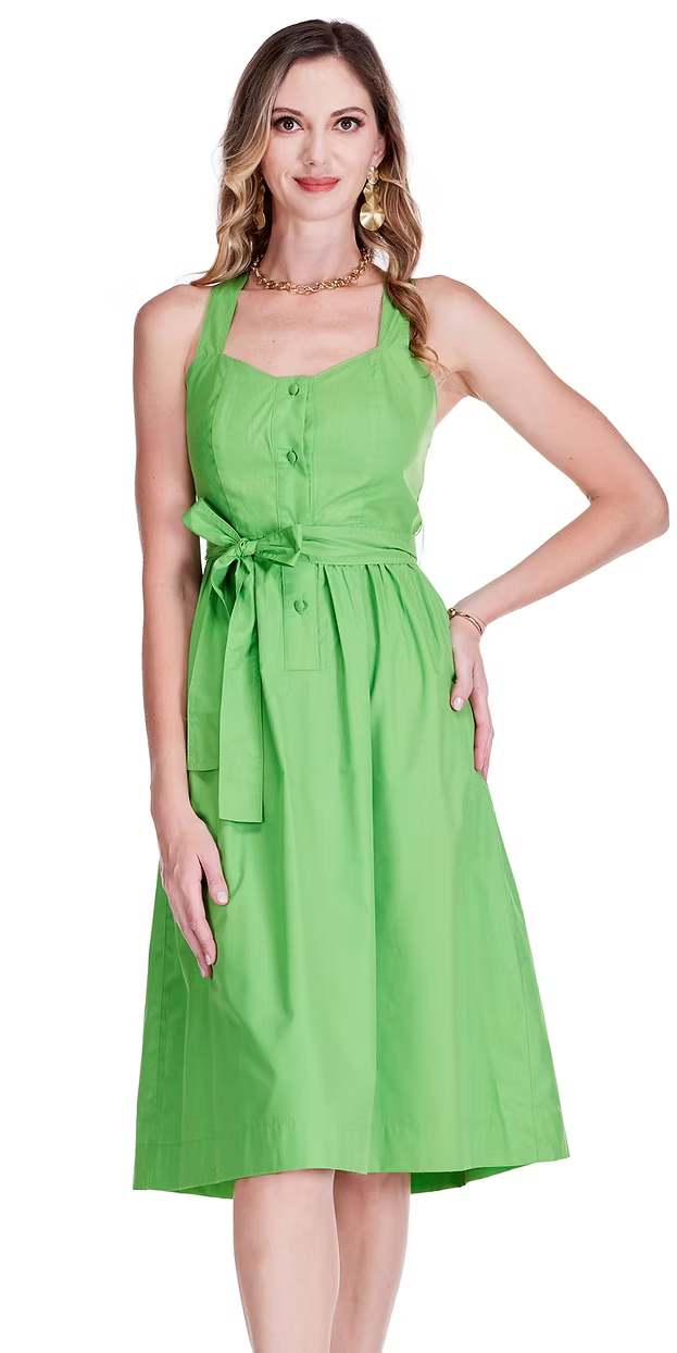 Classic Poplin Midi Dress