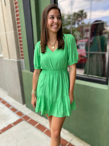 Evergreen Mini Dress