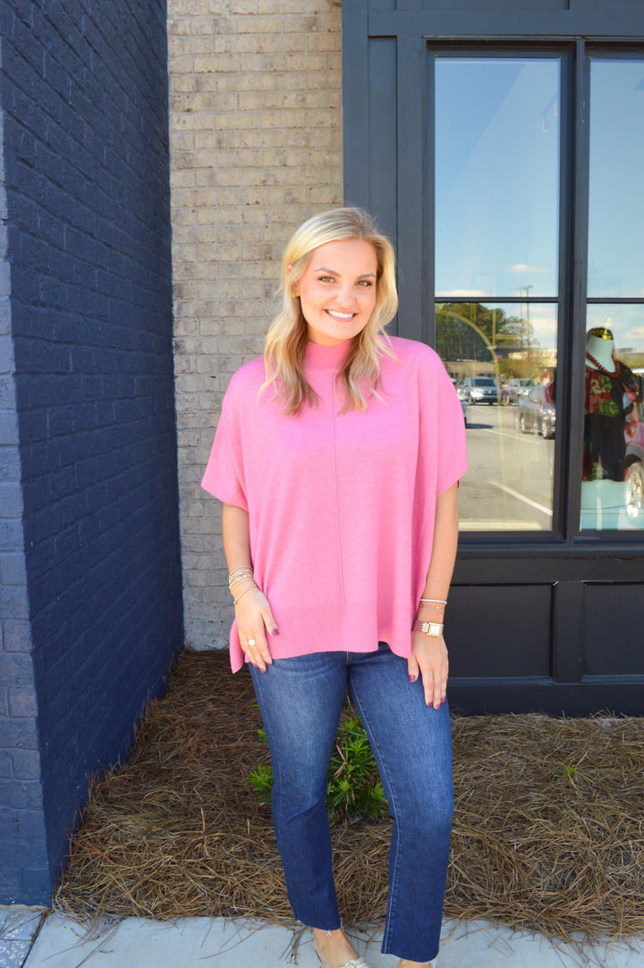 Caroline Top in Mystic Rose
