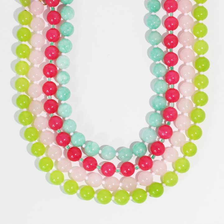 Love Big Necklace - Light Pink