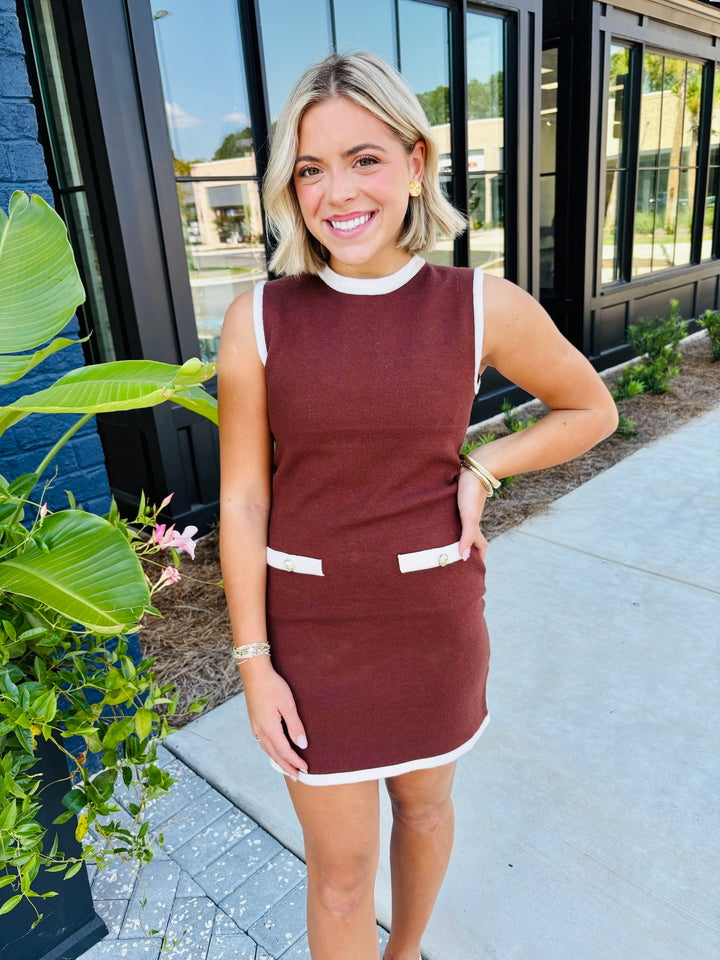 Knit Shift Mini Dress