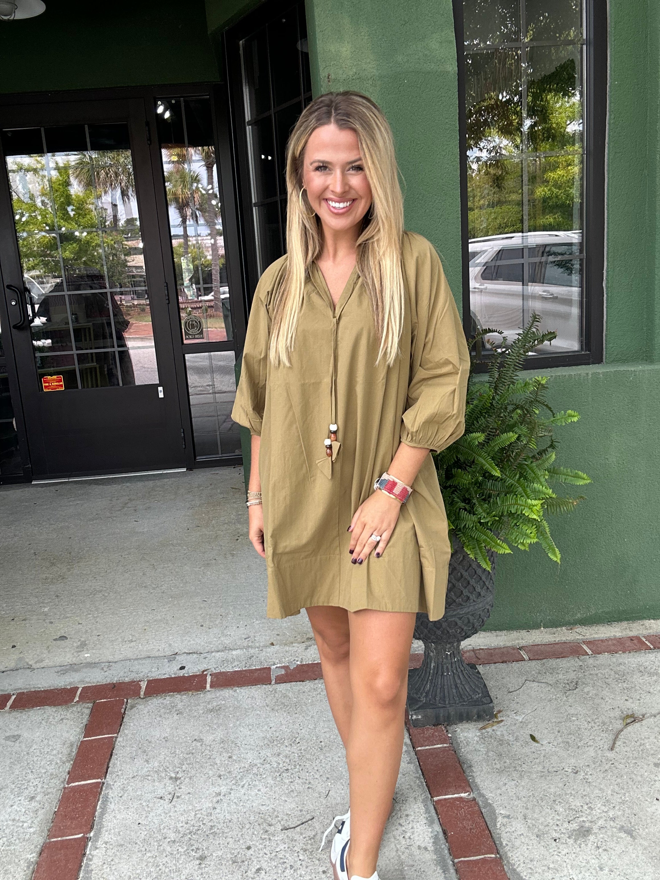 Olive Swing Dress