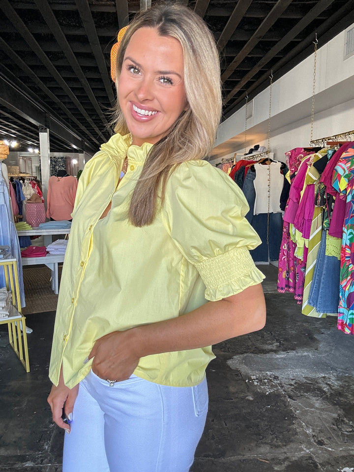 Lemon Ruffles Blouse