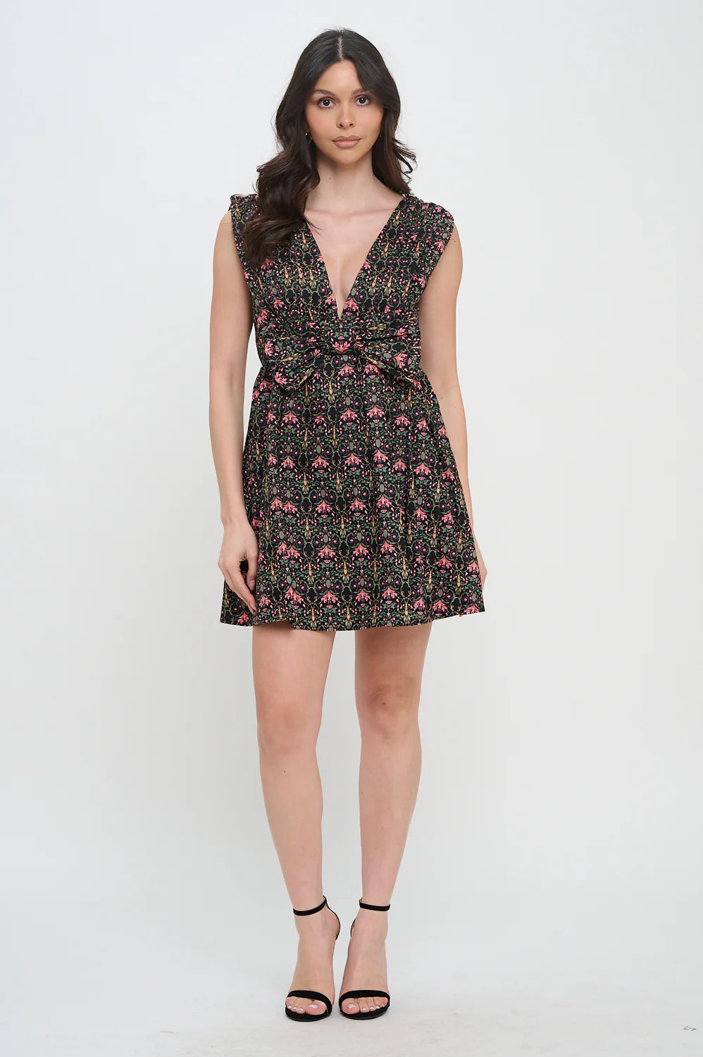 Indigo Garden Bow Dress