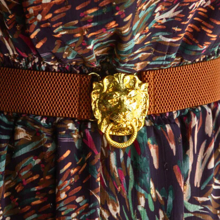 Dark Brown Interchangeable Stretch Belt Band : Dark Brown / XS