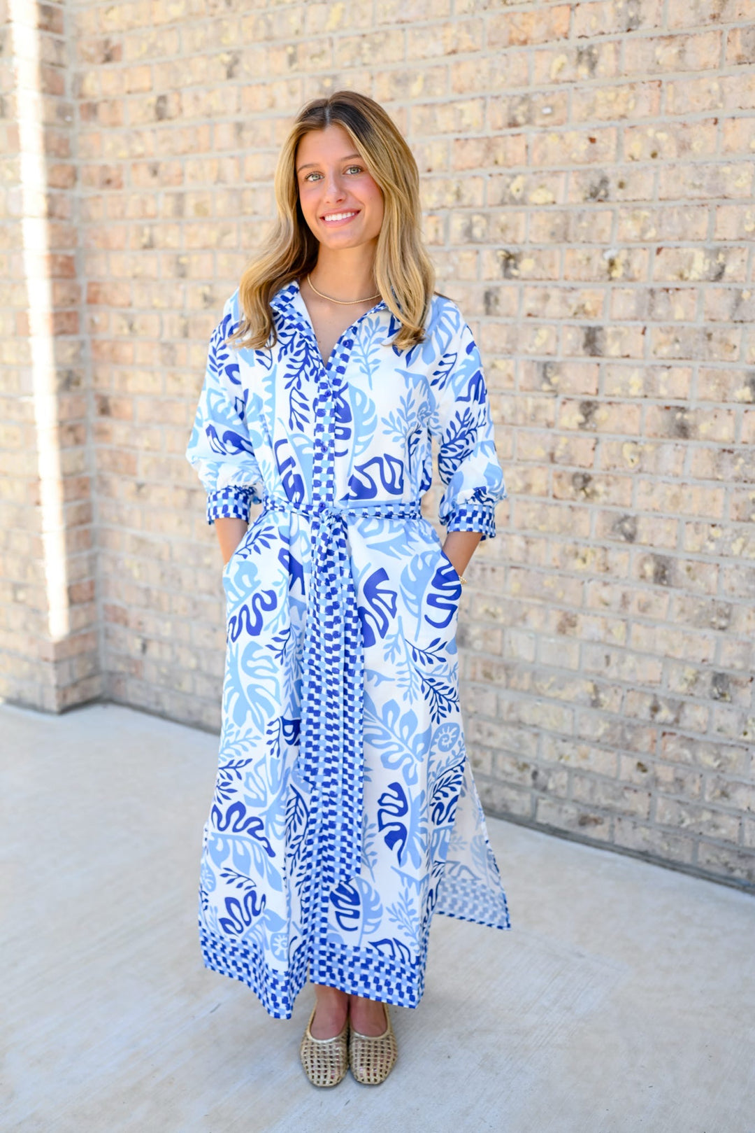 Lagoon Leaf Maxi Dress