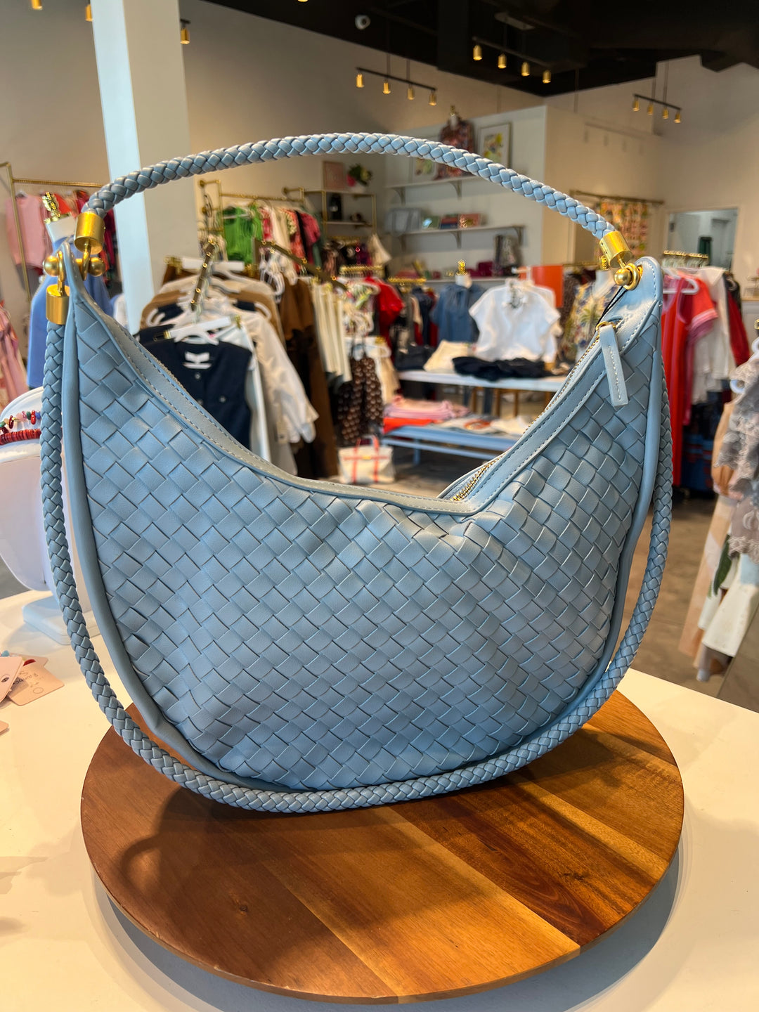 The Barcelona Purse in Sky Blue