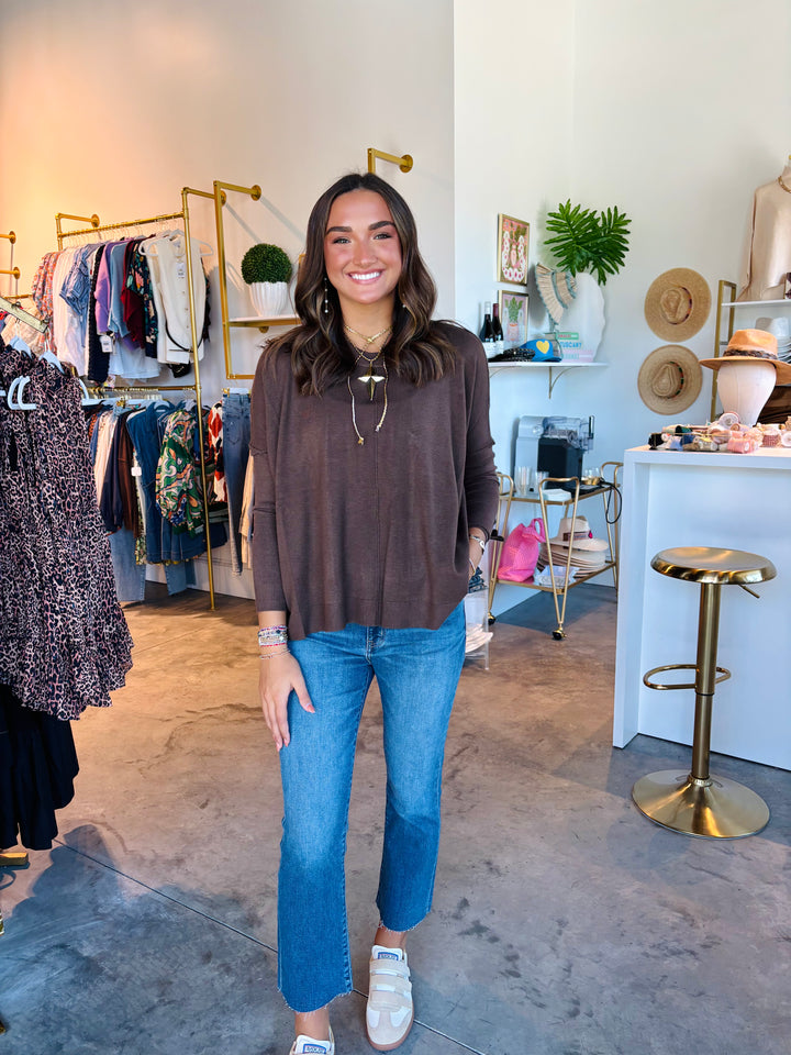 Cashmere Blend Crewneck Sweater