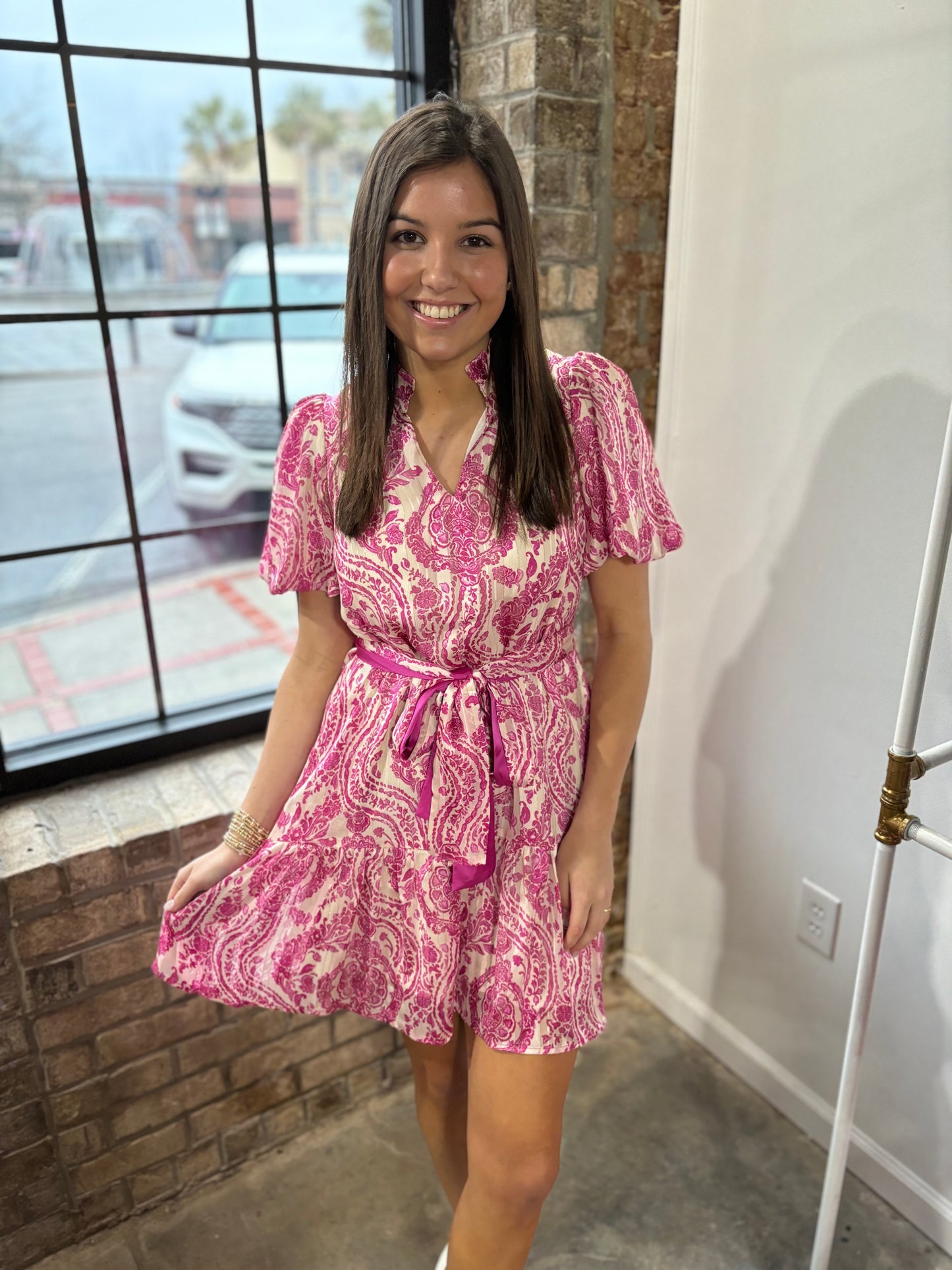 Pink Floral Dress