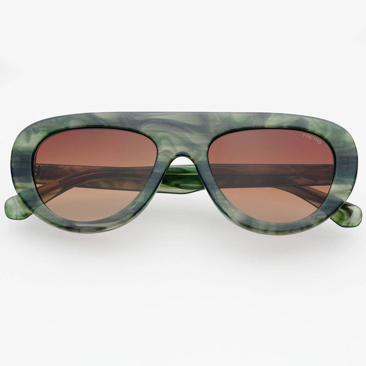 Jetsetter Acetate Unisex Aviator Sunglasses - Emerald