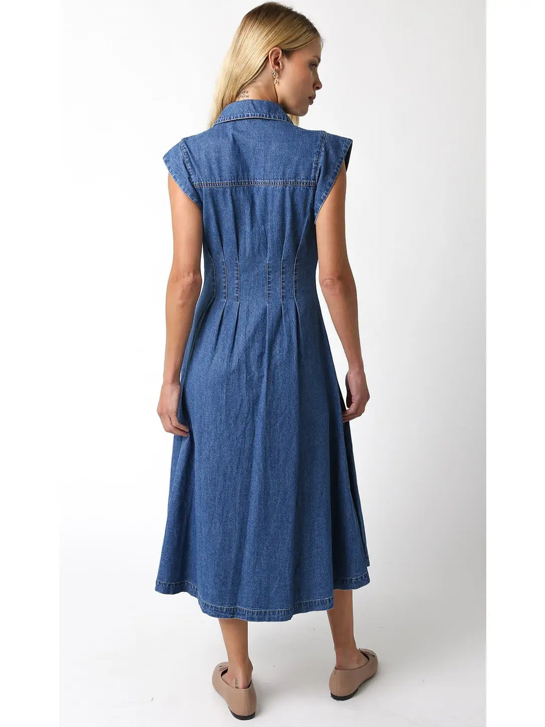 Blair Denim Midi Dress