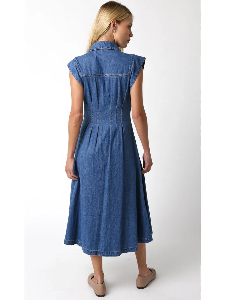 Blair Denim Midi Dress