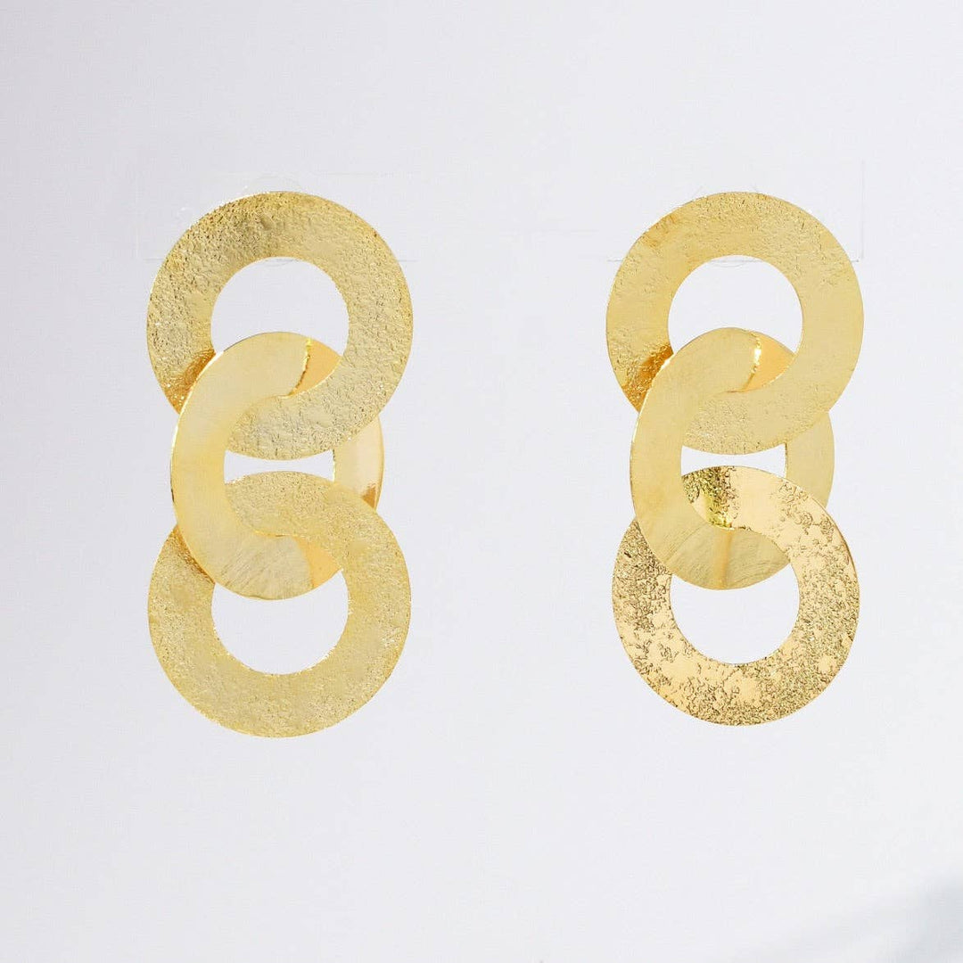 Gold Trio Hoop Earrings