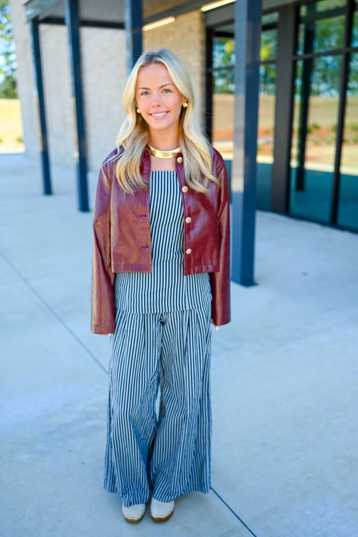 Midtown Striped Pant Set