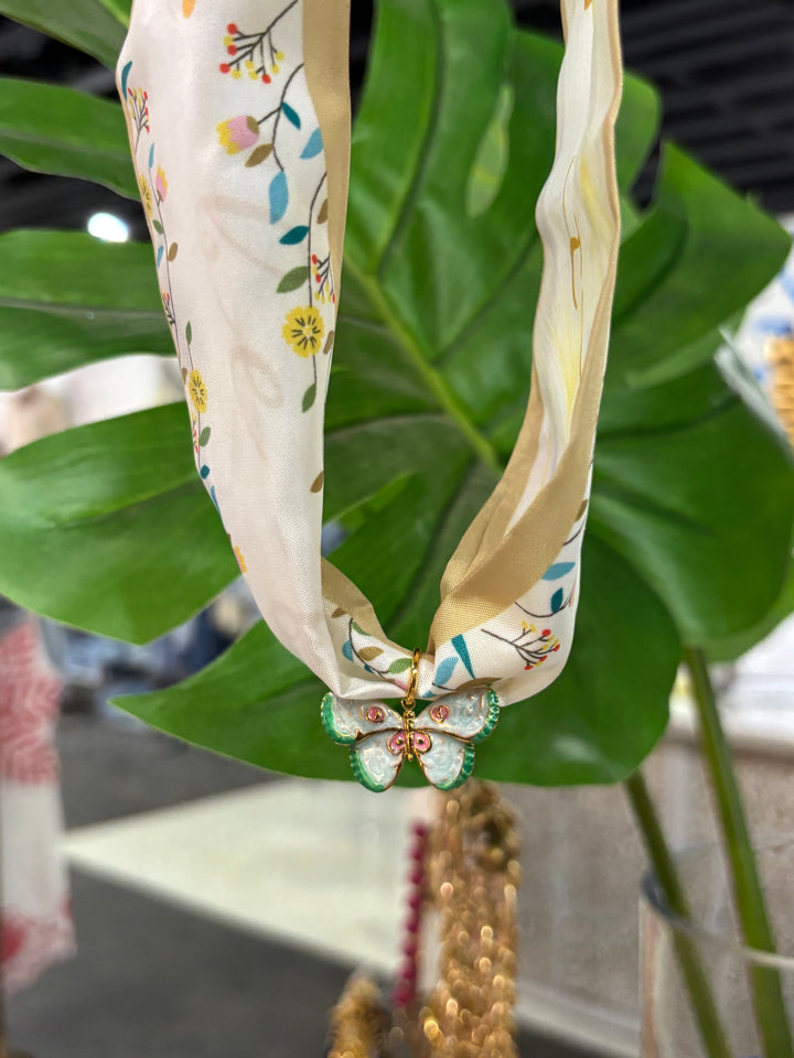 Butterfly Scarf Necklace