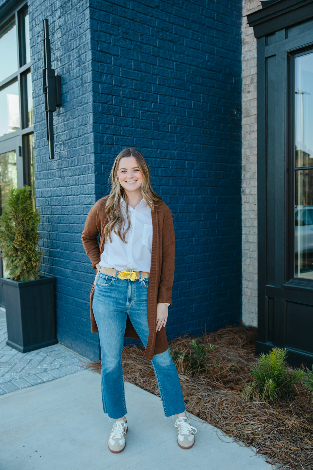 Gwyneth Long Cardigan in Espresso