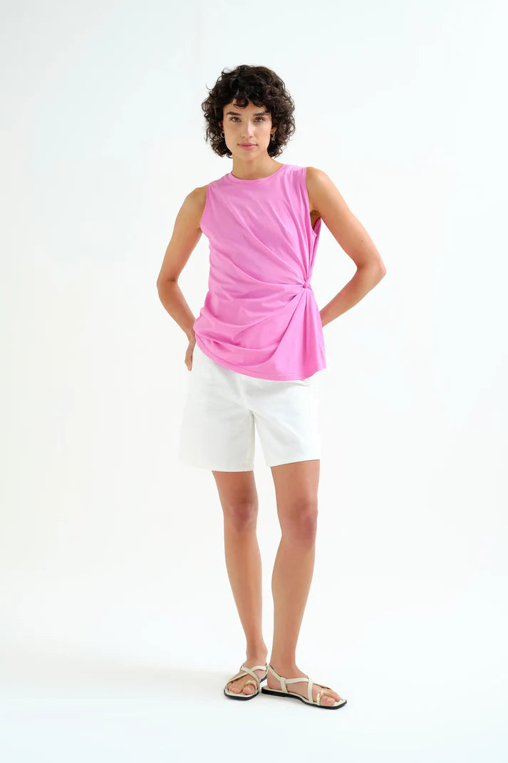 Sleeveless Knot T-Shirt