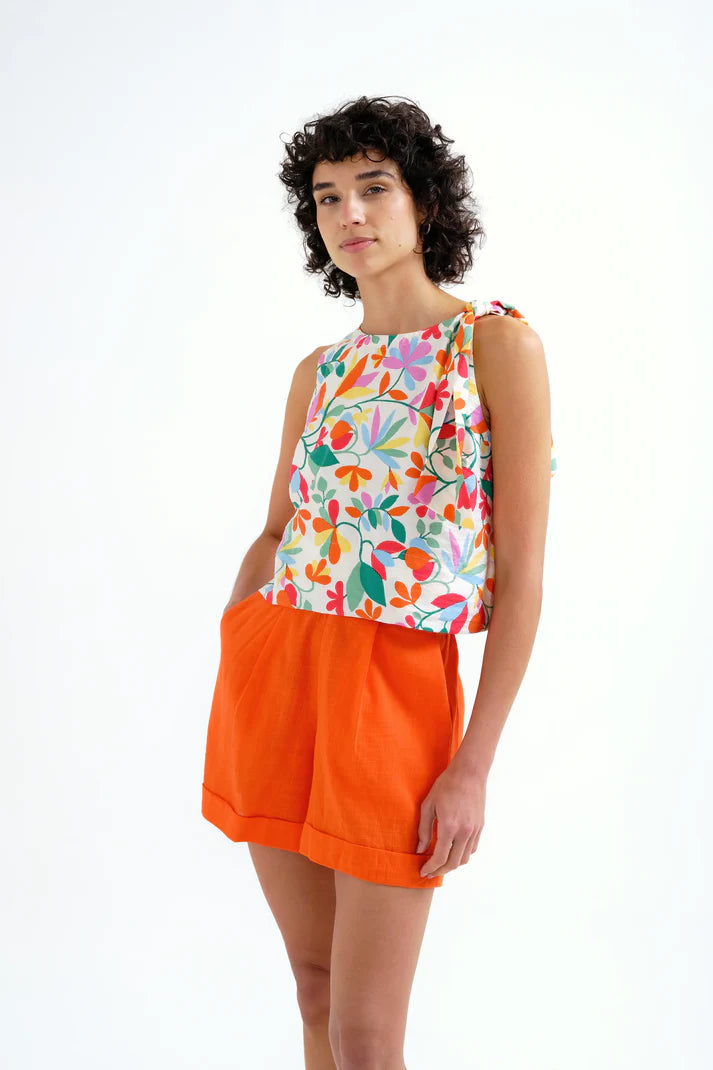 Lotto Print Sleeveless Top