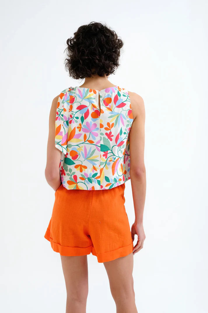 Lotto Print Sleeveless Top