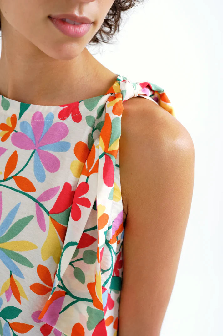 Lotto Print Sleeveless Top