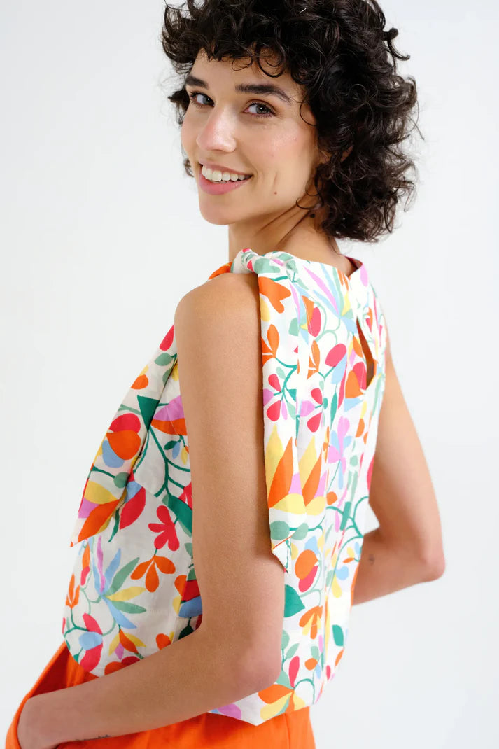 Lotto Print Sleeveless Top