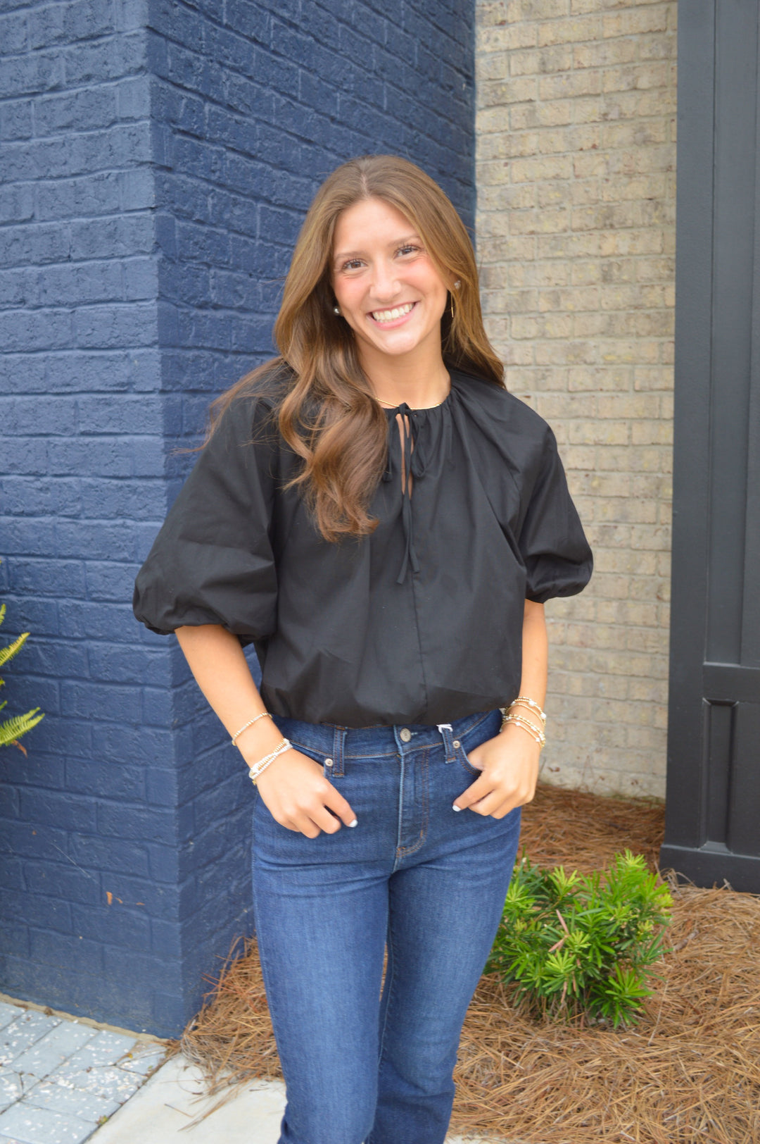 The Tatum Bubble Hem Top