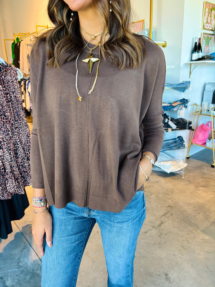 Cashmere Blend Crewneck Sweater