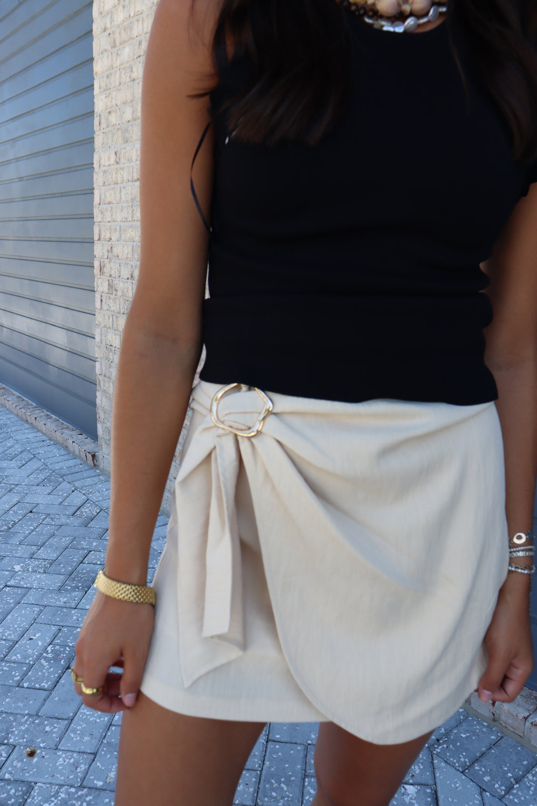 Light Sand Wrap Skirt