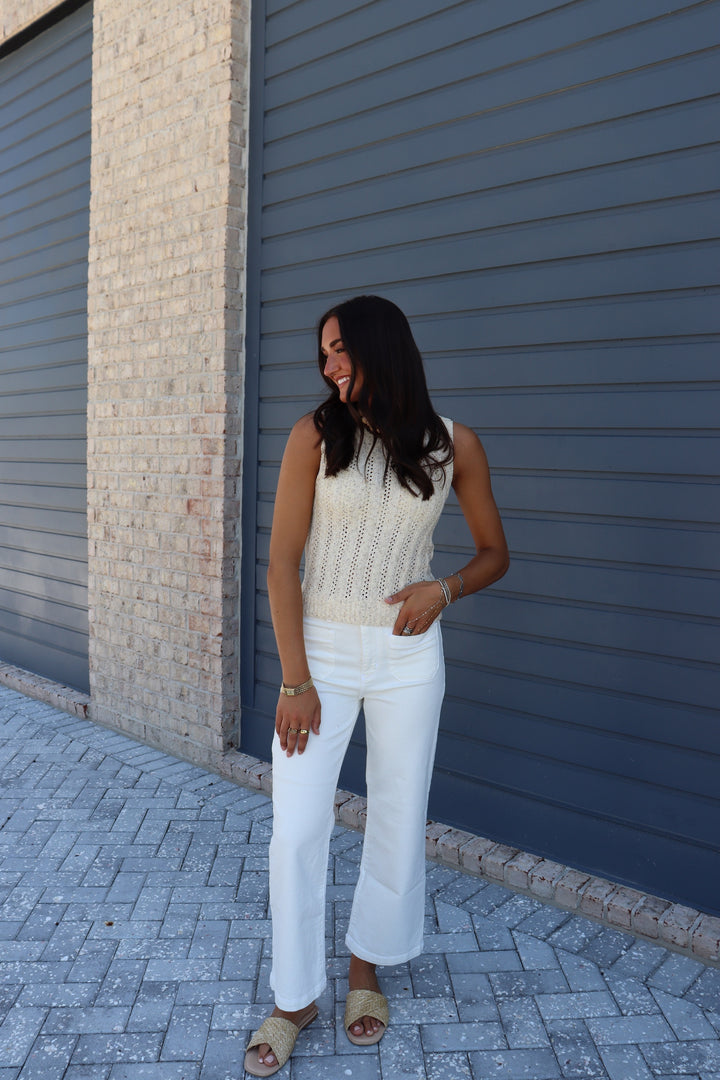 Montana Open Knit Sweater Vest
