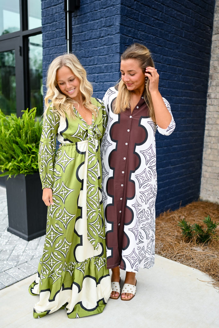 Eva Printed Maxi Dress