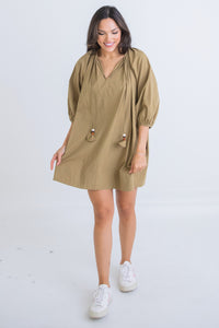 Olive Swing Dress