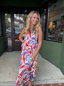 Abstract Swirl Maxi