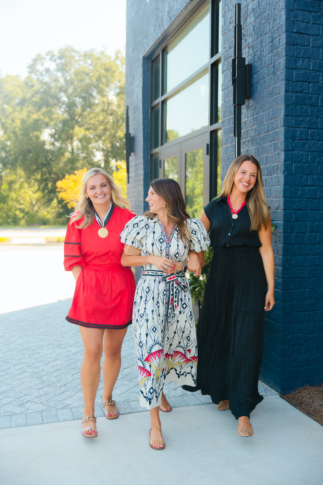 Della Dress in Arrow Motifs
