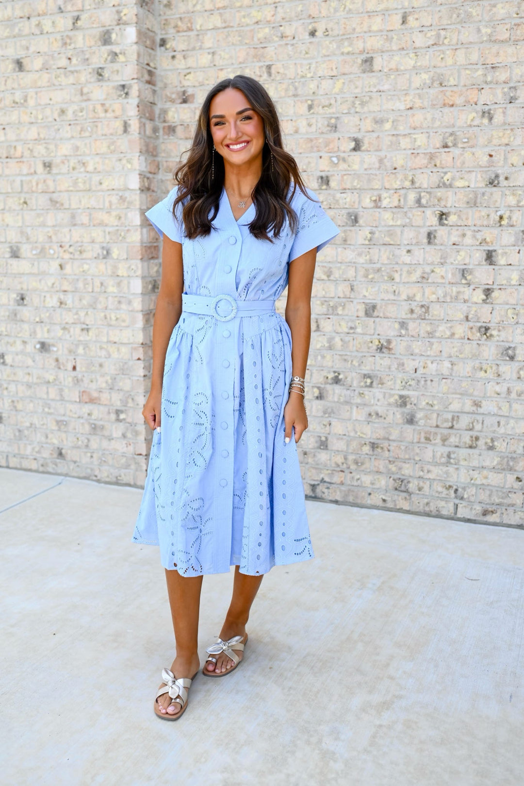 Blue Lily Garden Dress