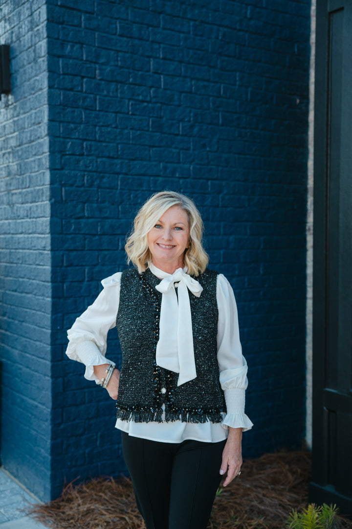 Glitz Button Vest