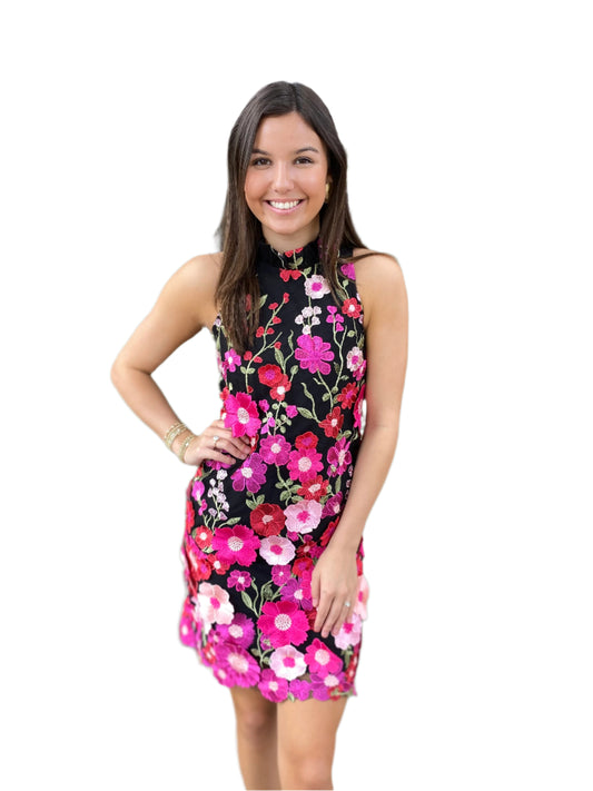 Floral Fuchsia Dress