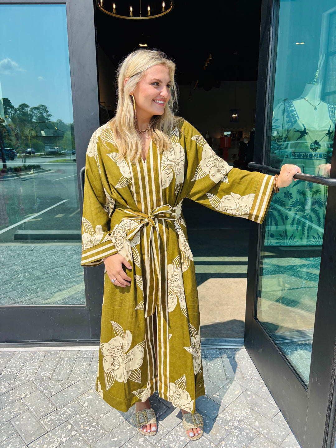 Jungle Trails Long Sleeve Dress