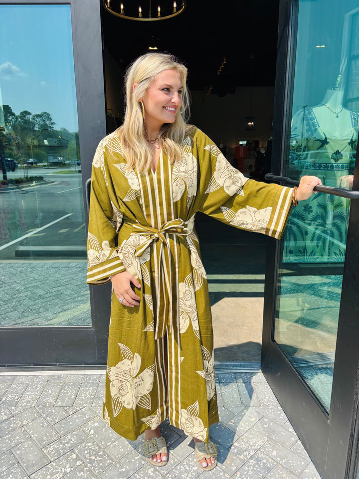 Jungle Trails Long Sleeve Dress