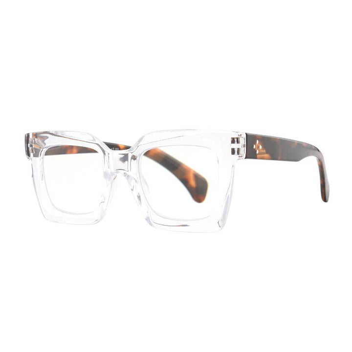 FIONA GLASSES| Clear | Tortoise Temples | Blue Light: 1.25
