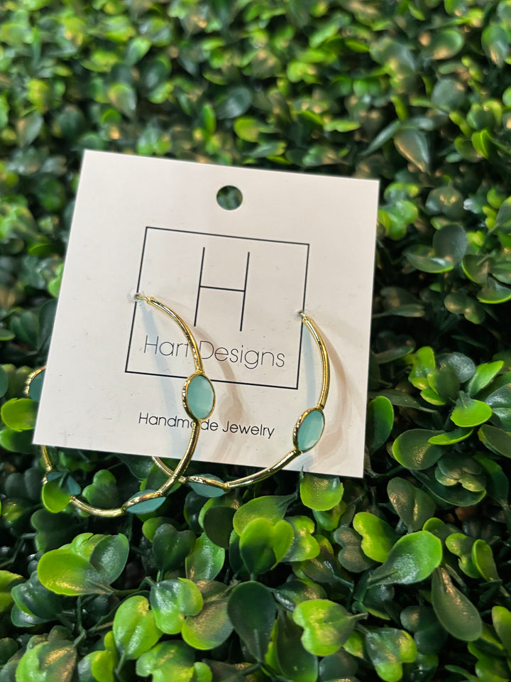 Teal Drop Earring