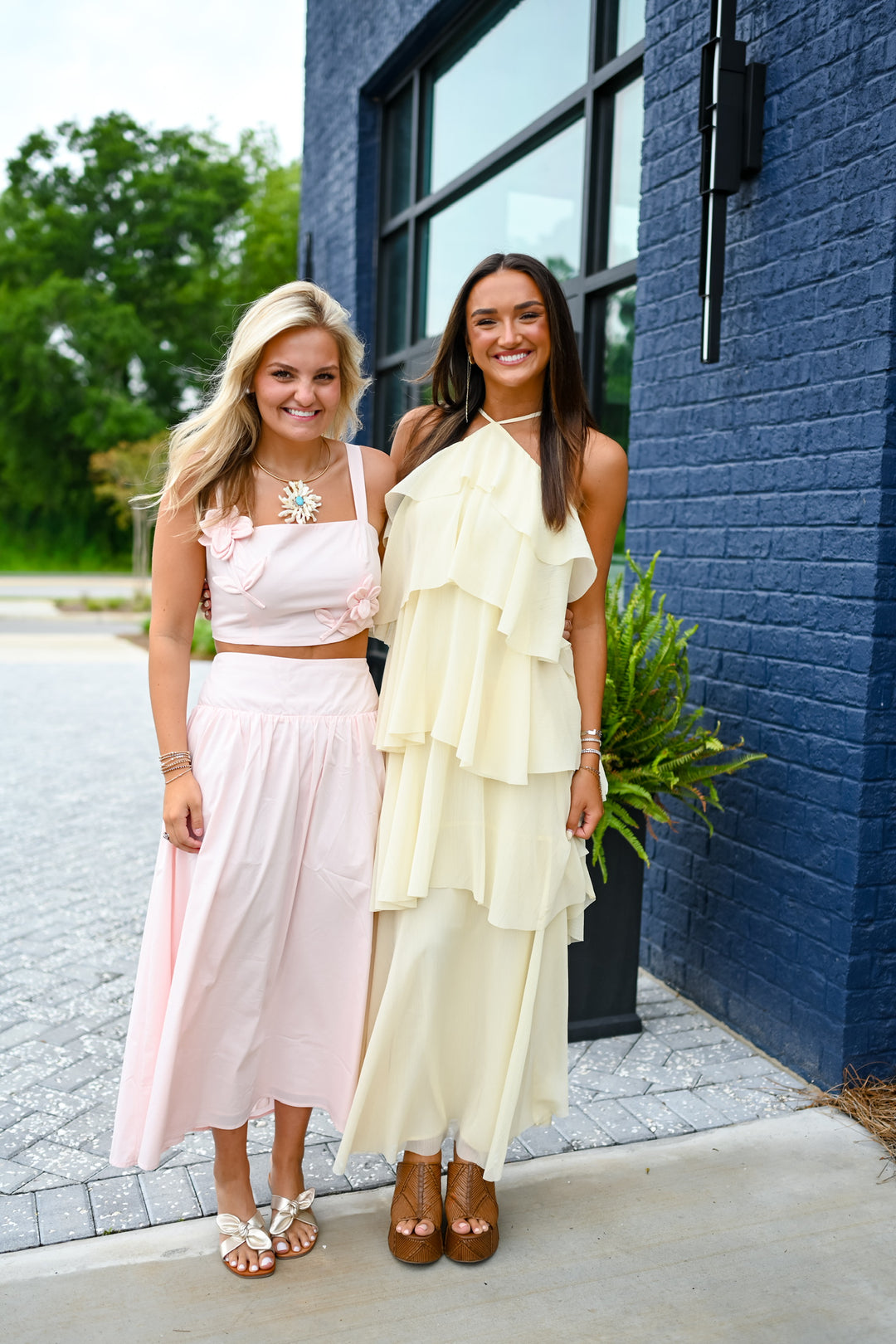 Yellow Emery Ruffle Dress